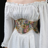 Fongt Ultra-Short Waist-Sealed Flower Thighs Outside The Waist Clip
