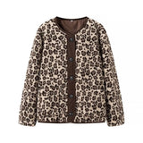 Fongt Homemade New Women's Classic Fashion Fashioned Hsinth Lambs Leopard Coat