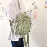 Women Plaid Sweet Kawaii Small Students Schoolbag Preppy Fashion Womens Korean Style Backpack 2020 Travel Shoulder