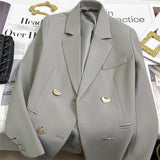 Fongt 2025 New Black British Style Suitcase Lady French Style Fashioned Small Suit Woman