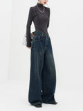 Vintage 90's Blue Wash Baggy Boyfriend Jeans-Outfit