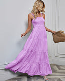 Fongt Spring And Summer New Women's Slings To Close The Belt Stripe Holiday Dress Female Sense