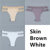 Seamless Underwear Silk Women's Plain Color Panties Lady Invisible Underpants Girls Briefs Smooth Panty Sexy