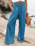 Fongt New Spring Women's Casual Cotton Lint Comfortable Mid-Rise Trousers Women