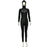Fongt 2025 Fashion Sexy Flash Show High-Neck Long Sleeves Long-Sleeved Hat Jumpsuit