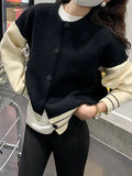 Style Lazy Knitted Sweater Women's Autumn New Loose Casual Sweater Cardigan Jacket-Outfit