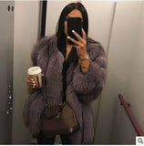 Fongt Women Warm And Fashionable Luxury Round Collar Showing Thin Open Shirt Long Sleeves Fashion Temperament Famous