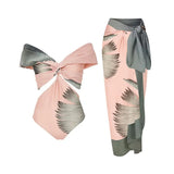 Fongt New Swimwear 2-Piece Set Vacation Bikini Beach Sexy Bikini One-Piece Conservative Swimsuit
