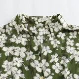 New Flower Print Loose Casual Shirt 2758900-Outfit