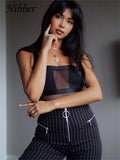 Sexy Backless See-through Bodysuit Women's Top Spring New Hollow Out Black Jumpsuit Ladys Floral Shoulder Strap Bodysuit-Outfit