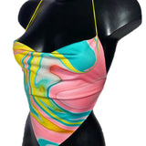 Print Corset Top 2021 Summer Clothes For Women Backless Halter Tank Sexy Crop Tops Y2K 90s E-Girl Fairy Grunge Harajuku