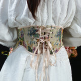 Fongt Ultra-Short Waist-Sealed Flower Thighs Outside The Waist Clip