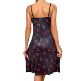 Sex Lingerie Sexy Women's Slings Cherries Love Print Home Clothes Aja