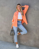 Fongt Women's Summer New Casual Do Old Casss Hole Loose Cowboy Coat Girl