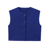 Fongt New Series Buckle Collar Vest Top 2532178