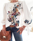 Autumn 2023 Ebaywish Light Mature Round Collar Straight Blouse-Outfit