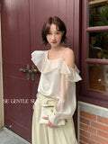Fongt Xixi 2025 Autumn White Standard Dingy Temperament Under-Bottom Long-Sleeved Lotus Shirt Shirt Small Shirt Lady 89529