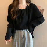 Design Sense Knitted Cardigan Women's Loose New Temperament Solid Color Cardigan Vest Suspenders Two-Piece Set-Outfit