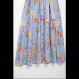New Series Flower Printing Lace Dress 2183073-Outfit