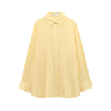 Fongt Homemade New Women's Classic Oceanic Linen Loose Shirt 4764051