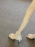 Fongt High Heels Women's Fine Summer Dress French Word With Roman Beautiful High Heel Sandals Female Shit