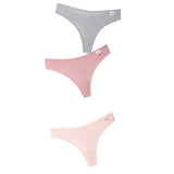 Women's Panties G-string Thong Cotton Underwear Sexy Panties Female Underpants Solid Letter Pantys Intimates
