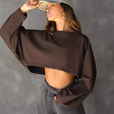 Fongt New Women's Cardigan Long-Sleeved Loose Knitted Shirt Casual Hollow Design