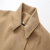 Fongt Women's Autumn And Winter New Fashion Loose Blending Solid Coat Coat Coat