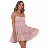 Fongt Spring And Summer New Holiday Style Sexy Print High-End Sling Dress Women Have Inside