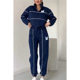 Fongt 2025 New Trousers Letter Long-Sleeved Casual Sports Set Two Sets