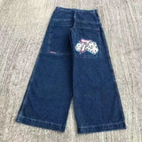 E-Commerce Street Clothing Jeans Y2K Pants Hip-Hop Embroidered Jeans Loose Jeans Harajuku-Outfit