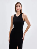 Fongt Autumn And Winter Hot Vest Sweater Skirt Elegant Open Fork Tight Skirts Ins