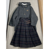 Fongt Wind High Waist Lattice Half Skirt Women Autumn And Winter New Small Crotum Slim A Word 100-Fold Skirt