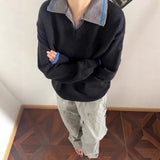 Fongt Street Black And Gray Fashion Gradient Jeans Men And Women Retro Niche Design Sense Waist-Side Flared Trousers