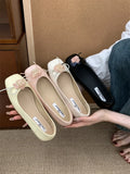 Fongt Children With Skirt 2025 New Niche Bows Shallow Flat And Mary Jane Shoes