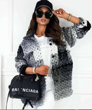 Fongt Explosion Ebaywish Autumn And Winter New Fashion Printing Lady's Coat