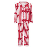 Women's Print Loose Casual Suit Pajamas Christmas Family