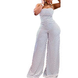 Designed For Fashionable Women's Wear, Spotted Printing, Breast-Bound Suspenders, Jumpsuits.-Outfit