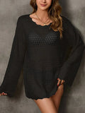 Fongt Beach Hooded Knitted Long-Sleeved Bikini Sunscreen Woman