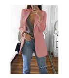 Women's Blazers Jacket Plus Size 4XL 5XL Spring Autumn Jacket Oversize for Woman Office Long Sleeve Coat Casual Clothes