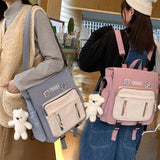 Style Women Backpacks for College Teenager Girls Cute Student Shoulder Bags Lady Kawaii Backpacks Female Preppy
