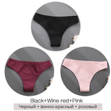 Brazilian Panties Cotton Women Underwear Ladies Solid Color T-back Underpants Sexy Low-rise Panty