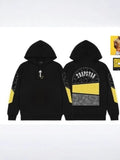 Fongt Hoodie Trapstar Letter Casual Street Youth Sweat Cotton Red Black Print Plus Velvet Hood