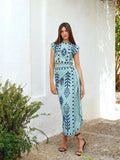 Fashion Print Holiday Style Two-Piece Skirt 2025 Spring And Summer
