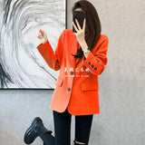 Fongt Spring And Autumn New Small Suit Jacket Female Hot Style Temperament Leisure Slim Show Thin Students Small Suit Female-Outfit