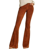 High Waist Solid Color Wide Leg Pants