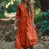 Fongt Shein Bohemian Vacation Cotton Jab Dress New Explosion