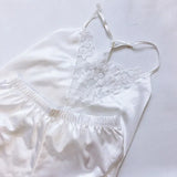 Pajamas Set Lace Trim