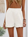 Fongt New Women's Shorts Burst Casual High-Waisted Cotton Straight Trousers
