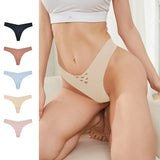 Fongt Trace Ice Tongs High Waist Breathable Antibacterial Cotton Crotch Sexy Lady